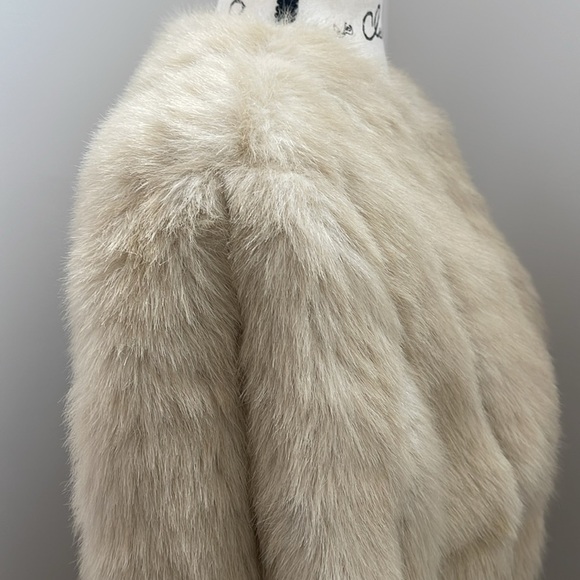 Lillie Rubin Vintage Faux Fur Jacket Size 12 Tan - Picture 3 of 10